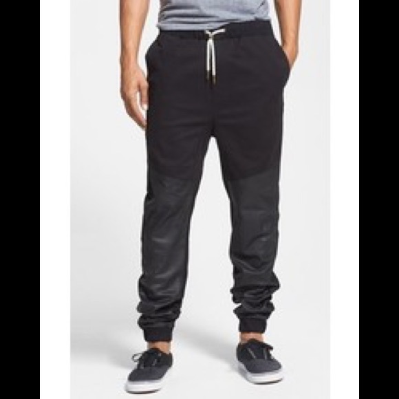 COPY - Zanderobe Leather and Cotton Joggers